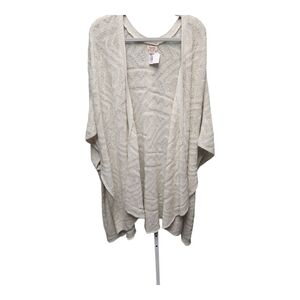 Mossimo Supply Co. Cream Open-Front Poncho
